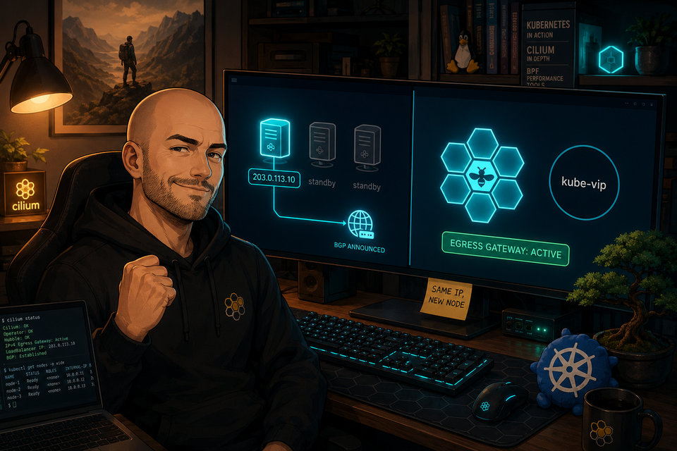 A Highly Available Egress Gateway for Kubernetes with Cilium and kube-vip